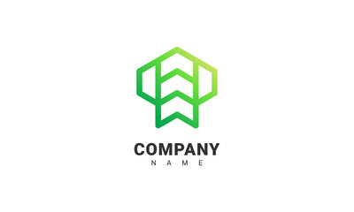corporate business logo template, abstract logo, corporate business, modern industry, technology