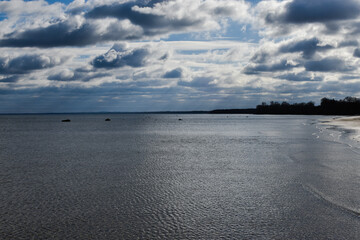 clouds over the sea