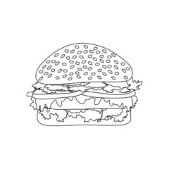 Hamburger icon on a white background.
