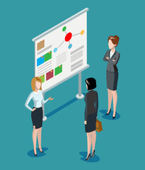 Fototapeta premium Concept of the coworking center. Business meeting. Multicultural team. Shared working environment.