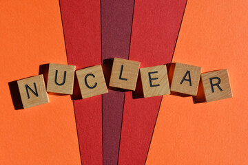 Nuclear, word as banner headline