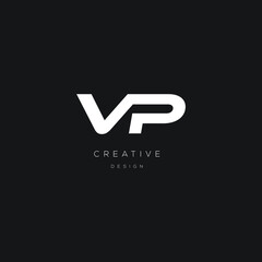VP logo letter modern design