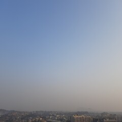 evening clouds over the city