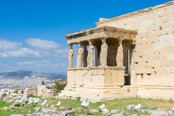 Obraz premium Erechtheion temple in Acropolis of Athens