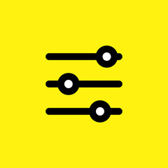 Web Filter Icon, Level Regulator Symbol, Control Sign