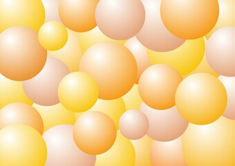 background with yellow babbles