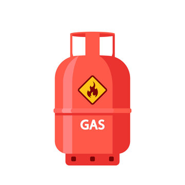 recommend clip art: Gas Cylinder, Oxygen Balloon Isolated Icon. Equipment for Safe Butane and Propane, Petroleum Safety Fuel Metal Tank