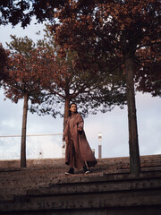 Fashion photo, Street style fashion. Professional model.