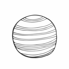 Fitness doodle ball. Bubble ball for sport.