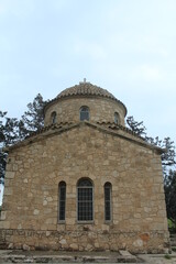 Fototapeta na wymiar St Barnabas church upper tower Photos Famagusta Cyprus