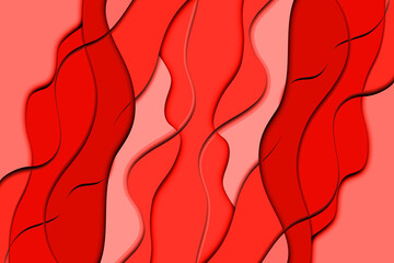 bstrakcyjne tło, fale w czerwonych kolorach © meegi