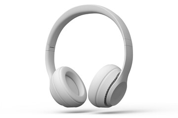 Fototapeta na wymiar Gaming headphones and concept of music equipment isolated on white monochrome