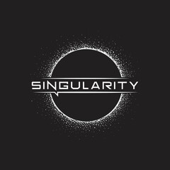 Singularity. Logo of black hole - 491108061
