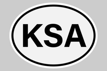 Saudi Arabia international vehicle registration code