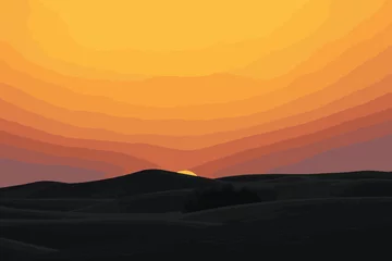 Fototapeten sunset in the desert © Uwe Michael Neumann