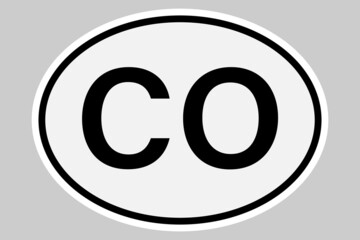 Colombia international vehicle registration code