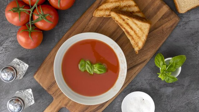 Tomato Soup and Grilled Cheese Sandwich