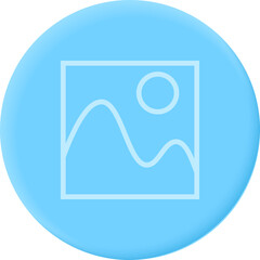 Neumorphism interface button. Modern website or mobile app design. Neumorphic UI UX white blue.