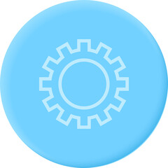 Neumorphism interface button. Modern website or mobile app design. Neumorphic UI UX white blue.
