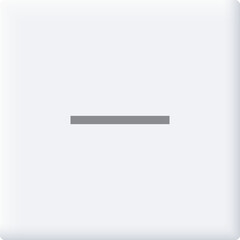 Fototapeta premium Neumorphism interface button. Modern website or mobile app design. Neumorphic UI UX white design.