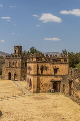 Fototapeta premium Royal archive and library buildings in the Royal Enclosure in Gondar, Ethiopia
