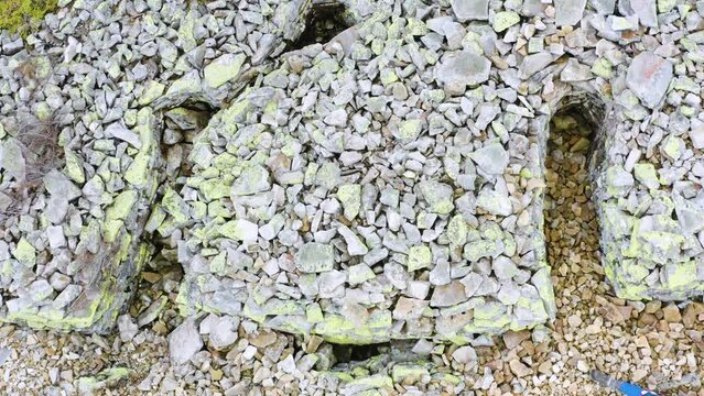 In the Ukrainian Carpathians the wildest region is the Gorgan, the highest peak of Syvula. The old Polish, Slovakian Czech and Russian fortifications from the First World War, drone is filming a video