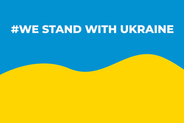 we stand with ukraine, make peace not war vector design