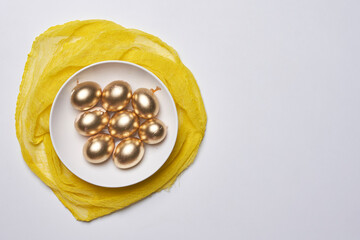 Happy easter time. Bright Easter holiday concept with spring flowers and easter eggs. Colorful Easter eggs background