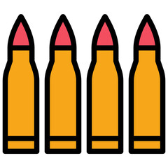 ammunition filled outline icon
