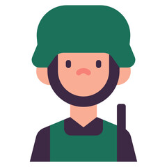 soldier flat icon