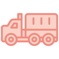 truck two tone icon