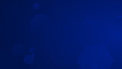 Abstract blue hexagon geometric pattern technology background.