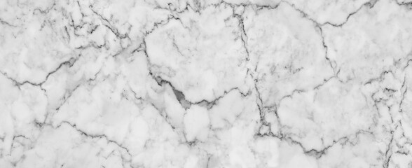 Panorama white marble stone texture for background or luxurious tiles floor and wallpaper decorative design.