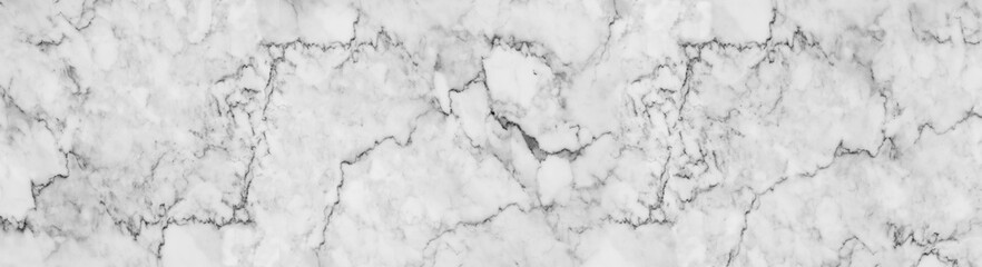 Panorama white marble stone texture for background or luxurious tiles floor and wallpaper decorative design.