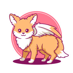 cute fantasy fox cartoon illustration
