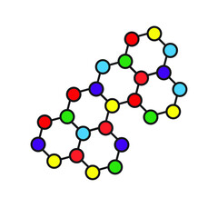 molecule icon for website, promotion, social media	
