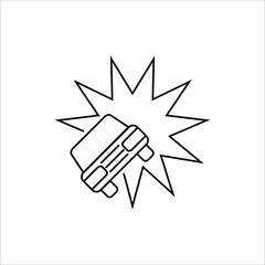 car insurance icon white background.