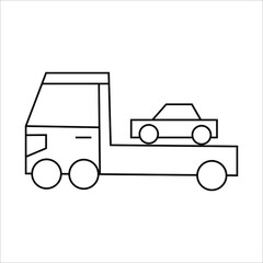 Fototapeta premium car insurance icon white background.