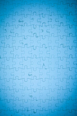 Blue Jigsaw puzzle background.