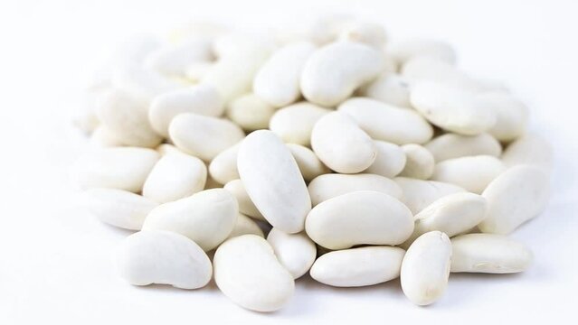 White Beans texture background. Vegetarian food.Kidney beans.Haricot beans
