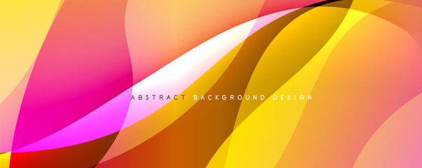 Trendy simple fluid color gradient abstract background with dynamic wave line effect. Vector Illustration For Wallpaper, Banner, Background, Card, Book Illustration, landing page