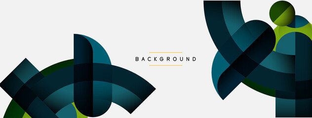 Trendy shapes, color minimal design composition, lines and shadows for wallpaper banner background or landing page