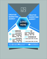 Flyer design template vector design. Layout template in A4 size.Business flyer design a4 template. Vector illustration.Corporate business flyer.