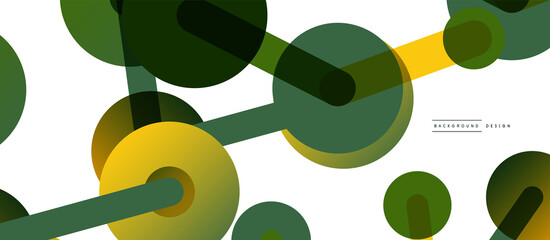 Abstract background. Round dots connected by lines. Trendy techno business template for wallpaper, banner, background or landing