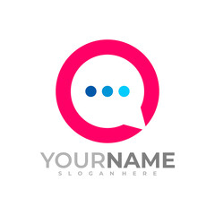 Talk logo vector template, Creative Consult logo design concepts