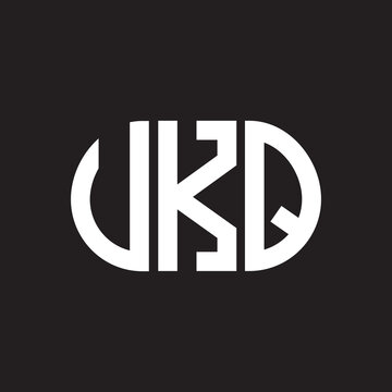 UKQ letter logo design on black background. UKQ creative initials letter logo concept. UKQ letter design.