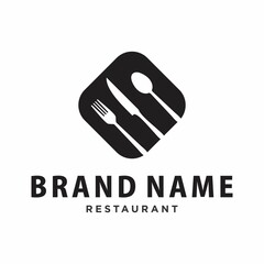 Creative modern and unique restaurant logo design