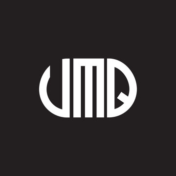 UMQ letter logo design on black background. UMQ creative initials letter logo concept. UMQ letter design.
