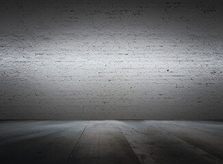 old interior with brick wall