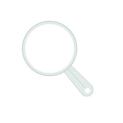 Vector image of a magnifying glass